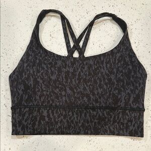 lululemon athletica Black Sports Bra Medium Support